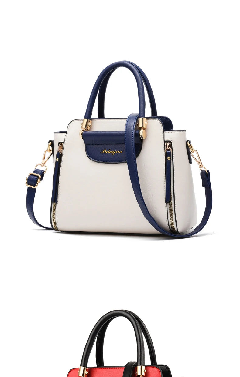 Women's bag 2025 new fashion women's bags hit color hand-held bag Europeand the United States all-match shoulder messenger bag