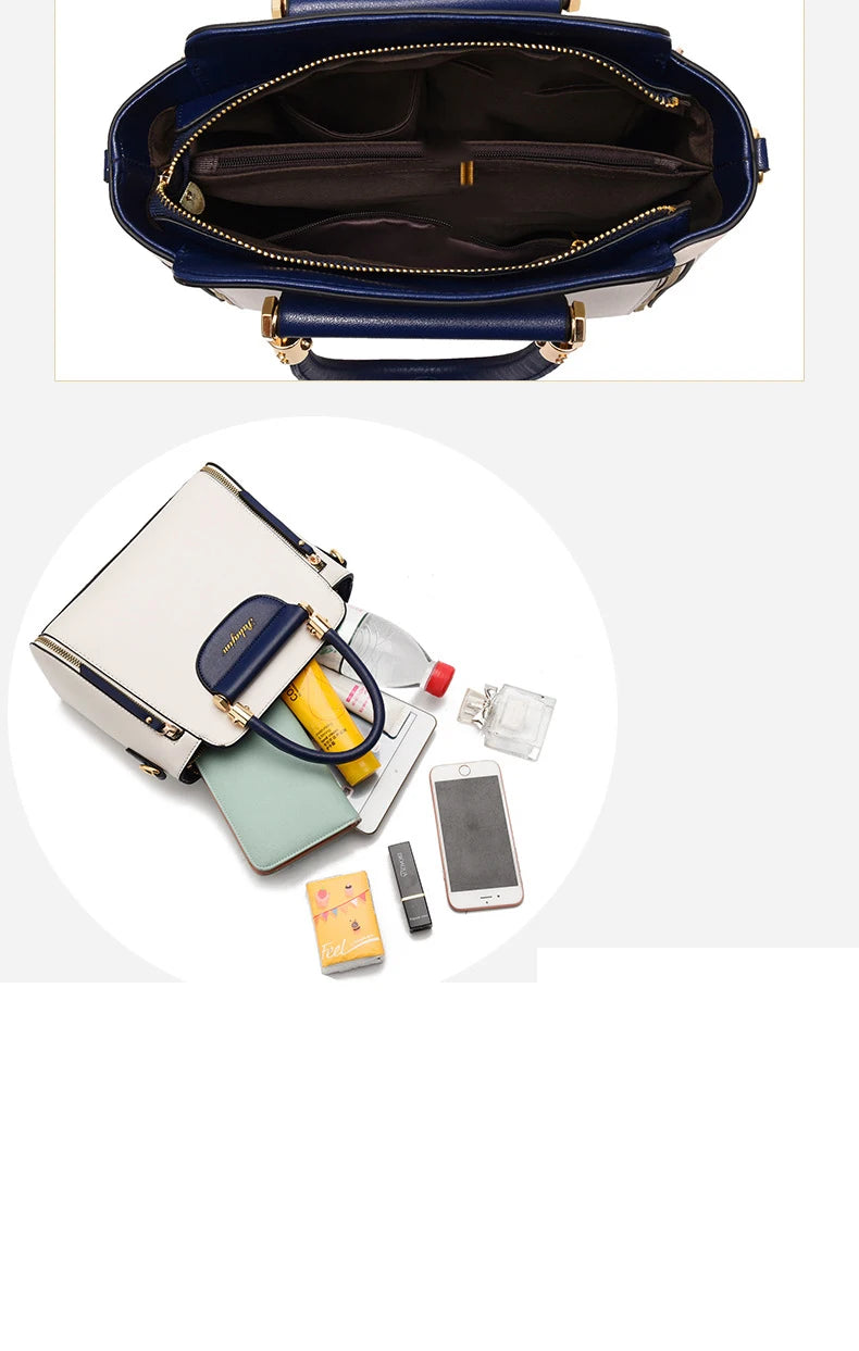 Women's bag 2025 new fashion women's bags hit color hand-held bag Europeand the United States all-match shoulder messenger bag