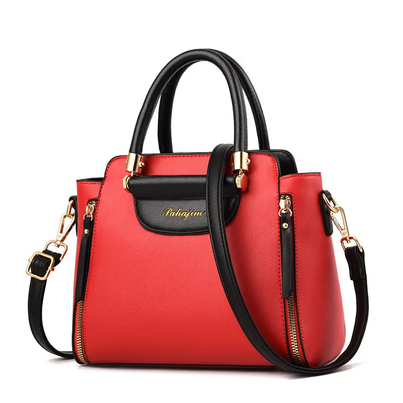 Women's bag 2025 new fashion women's bags hit color hand-held bag Europeand the United States all-match shoulder messenger bag
