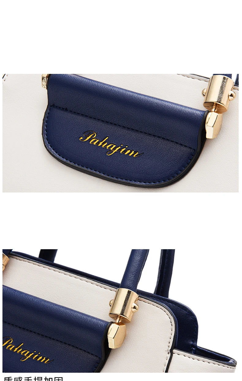 Women's bag 2025 new fashion women's bags hit color hand-held bag Europeand the United States all-match shoulder messenger bag