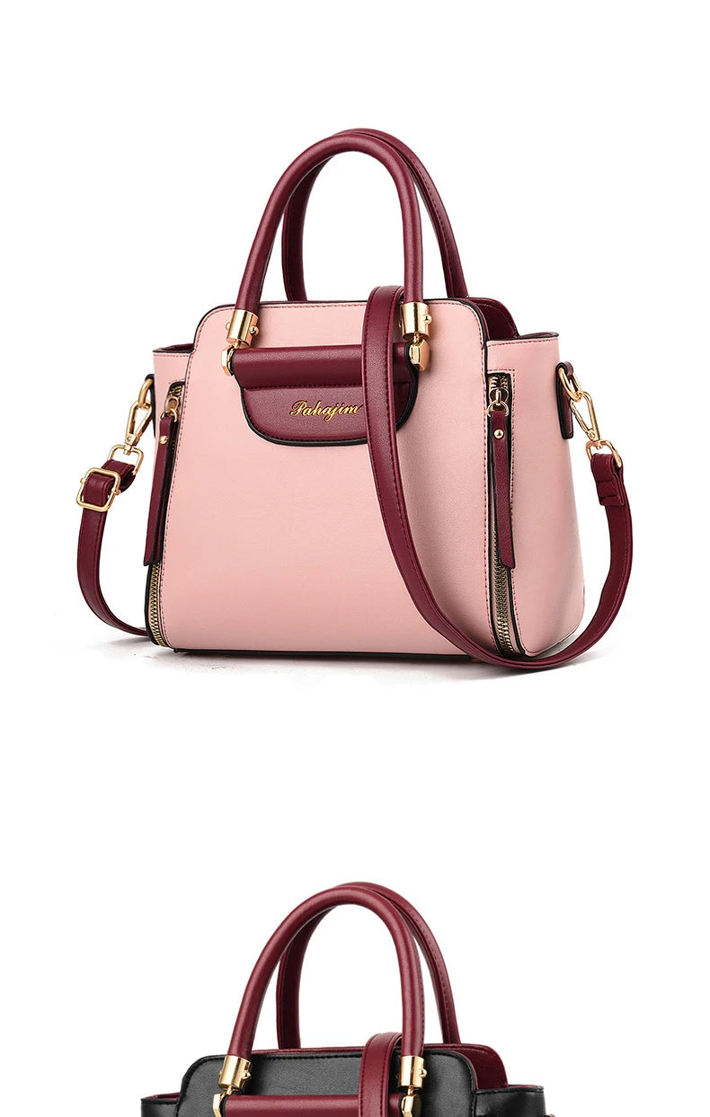 Women's bag 2025 new fashion women's bags hit color hand-held bag Europeand the United States all-match shoulder messenger bag