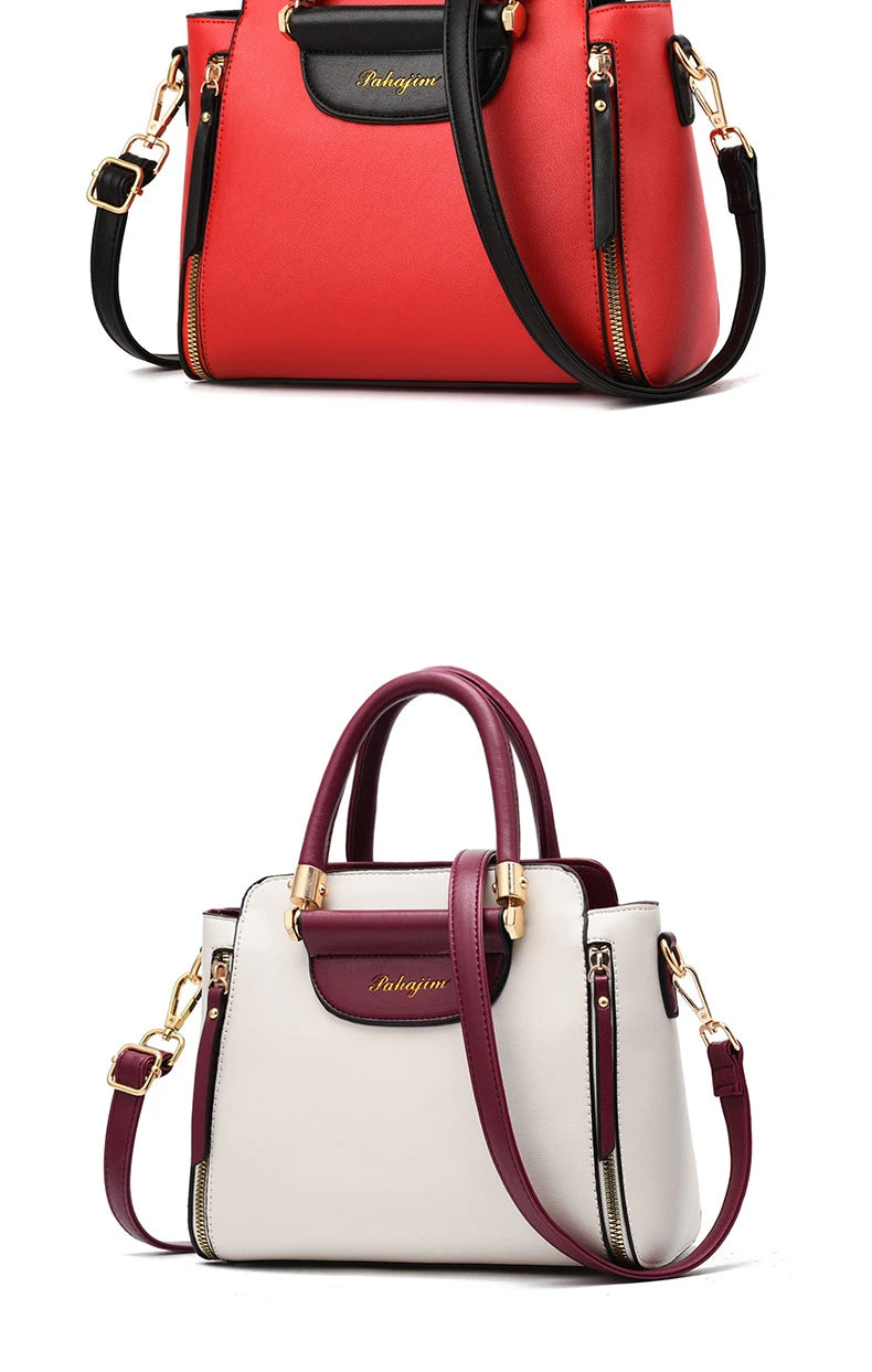 Women's bag 2025 new fashion women's bags hit color hand-held  bag Europeand the United States all-match shoulder messenger bag