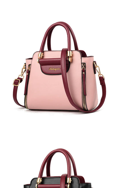 Women's bag 2025 new fashion women's bags hit color hand-held  bag Europeand the United States all-match shoulder messenger bag